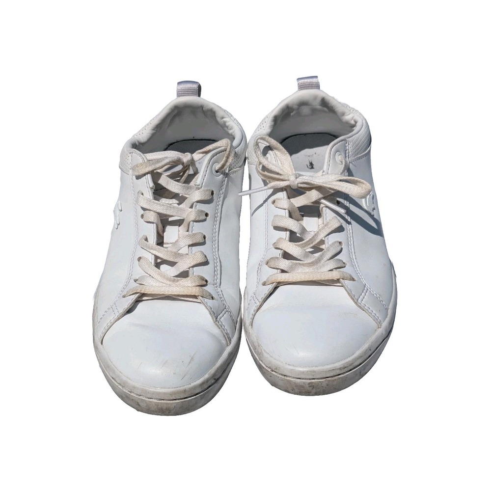 Lacoste Womens Powercourt Trainers Shoes White Size 8 Lace Up
